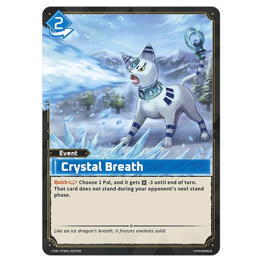 Crystal Breath  card from the Palworld set Dawn of Palpagos
