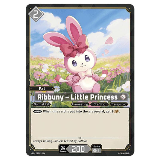 Ribbuny – Little Princess  card from the Palworld set Dawn of Palpagos