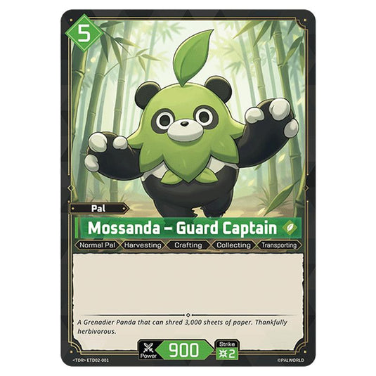 Mossanda – Guard Captain  card from the Palworld set Dawn of Palpagos