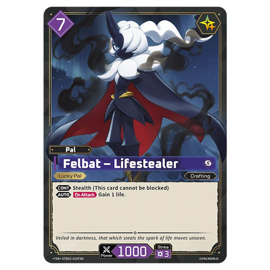 Felbat – Lifestealer  card from the Palworld set Dawn of Palpagos