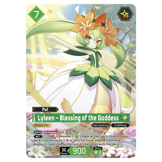Lyleen – Blessing of the Goddess  card from the Palworld set Dawn of Palpagos