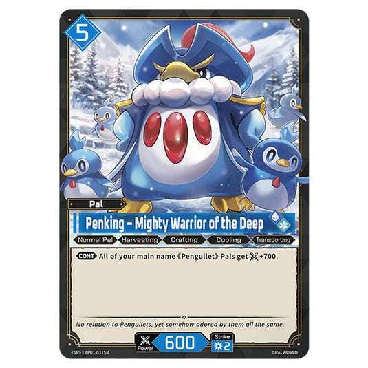 Penking – Mighty Warrior of the Deep  card from the Palworld set Dawn of Palpagos