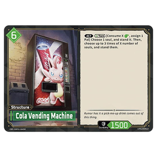 Cola Vending Machine  card from the Palworld set Dawn of Palpagos
