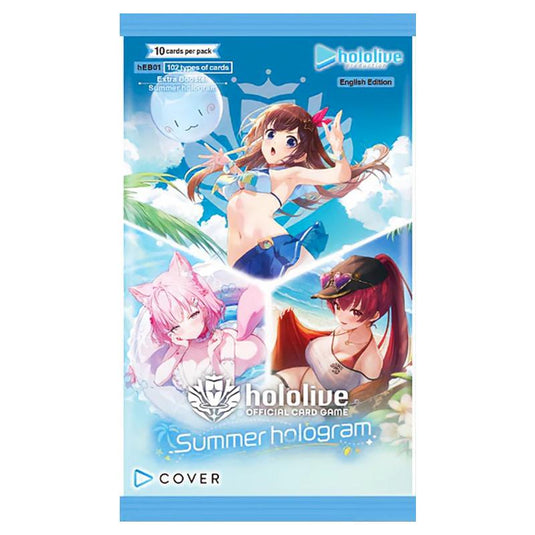 Hololive Official Card Game - Summer Hologram - Booster Box (8 Packs)