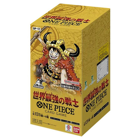 One Piece Card Game - OP-17 - World's Strongest Warrior - Japanese Booster Box (24 Packs)