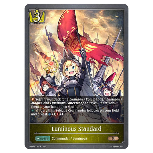 Luminous Standard BP18-038EN card from the Shadowverse: Evolve set Neometropolis