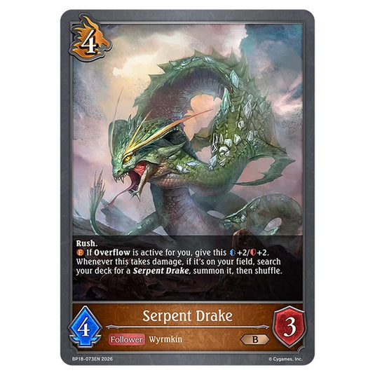 Serpent Drake BP18-073EN card from the Shadowverse: Evolve set Neometropolis