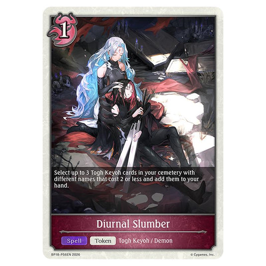 Diurnal Slumber BP18-P56EN card from the Shadowverse: Evolve set Neometropolis