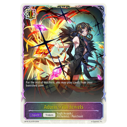 Adorn with Jewels BP18-SL31EN card from the Shadowverse: Evolve set Neometropolis