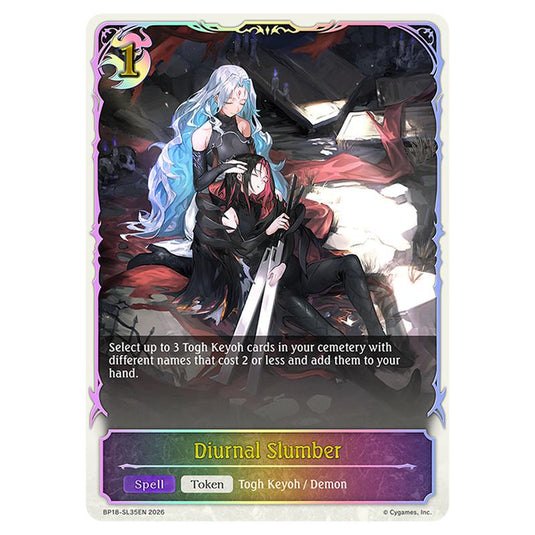 Diurnal Slumber BP18-SL35EN card from the Shadowverse: Evolve set Neometropolis