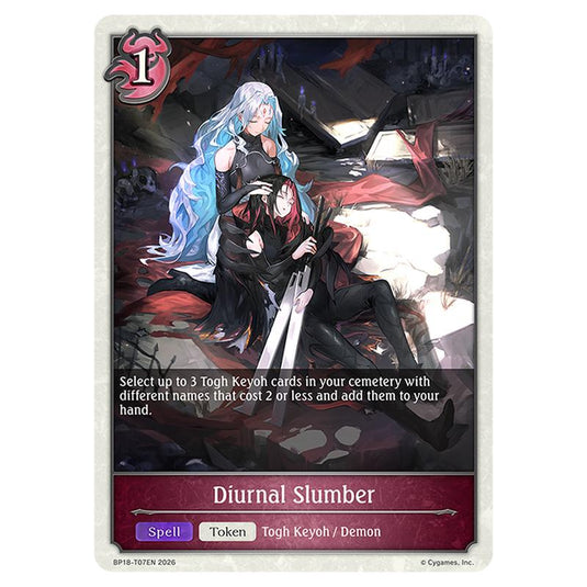 Diurnal Slumber BP18-T07EN card from the Shadowverse: Evolve set Neometropolis