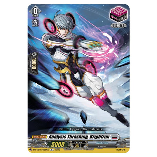 Analysis Thrashing, Brightrim DZ-SS15/059EN card from the Cardfight!! Vanguard set The Legendary Vanguards