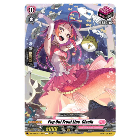 Pop Out Front Line, Gisela DZ-SS15/071EN card from the Cardfight!! Vanguard set The Legendary Vanguards