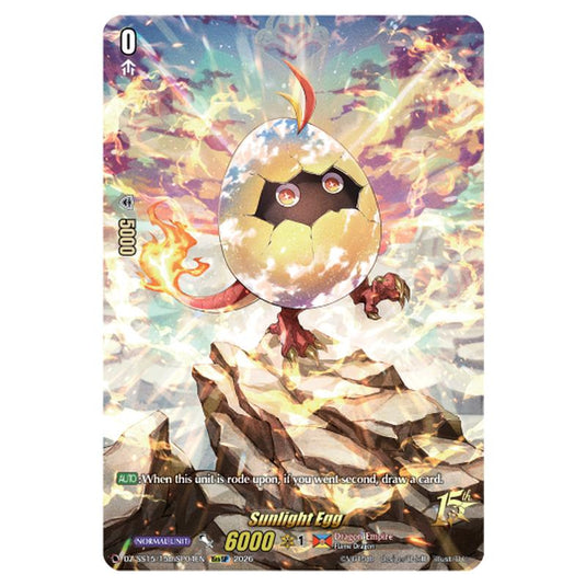 Sunlight Egg DZ-SS15/15thSP04EN card from the Cardfight!! Vanguard set The Legendary Vanguards