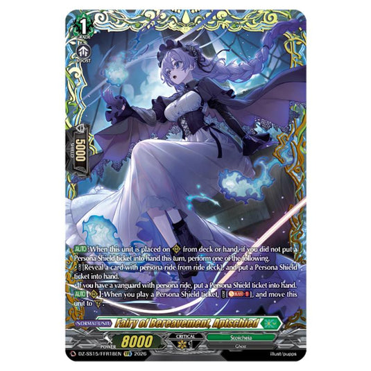 Fairy of Bereavement, Aptschied DZ-SS15/FFR18EN card from the Cardfight!! Vanguard set The Legendary Vanguards