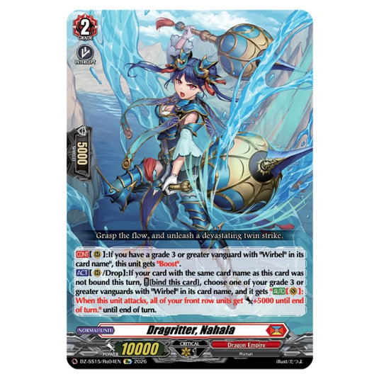 Dragritter, Nahala DZ-SS15/Re04EN card from the Cardfight!! Vanguard set The Legendary Vanguards