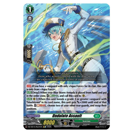 Undulate Assault DZ-SS15/Re31EN card from the Cardfight!! Vanguard set The Legendary Vanguards