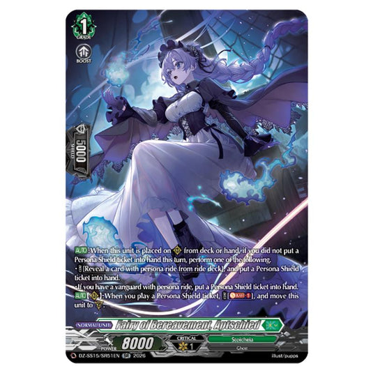 Fairy of Bereavement, Aptschied DZ-SS15/SR51EN card from the Cardfight!! Vanguard set The Legendary Vanguards