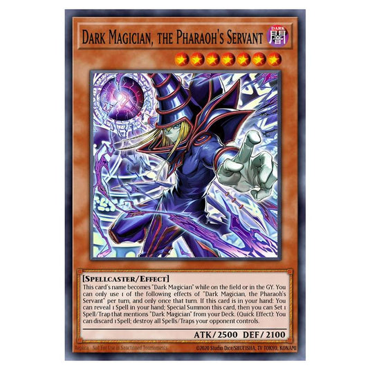 Dark Magician, the Pharaoh's Servant MAMO-EN001-UR card from the Yu-Gi-Oh! set Magnificent Monsters