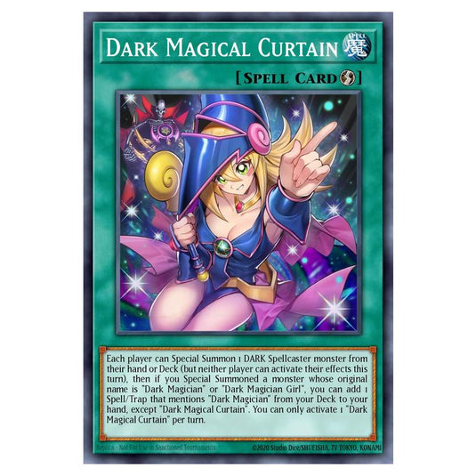 Dark Magical Curtain MAMO-EN003-UR card from the Yu-Gi-Oh! set Magnificent Monsters