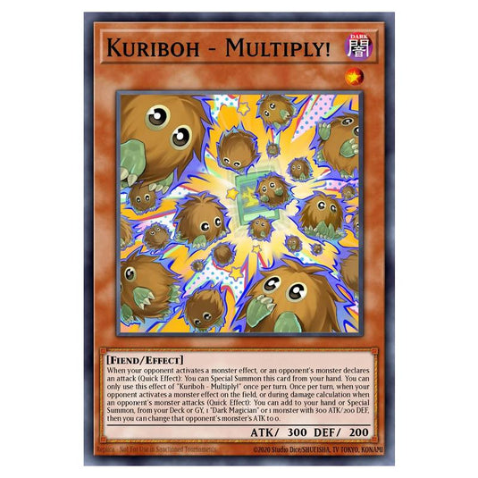 Kuriboh - Multiply! MAMO-EN002-UR card from the Yu-Gi-Oh! set Magnificent Monsters