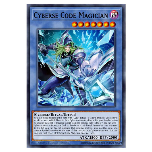 Cyberse Code Magician MAMO-EN017-UR card from the Yu-Gi-Oh! set Magnificent Monsters