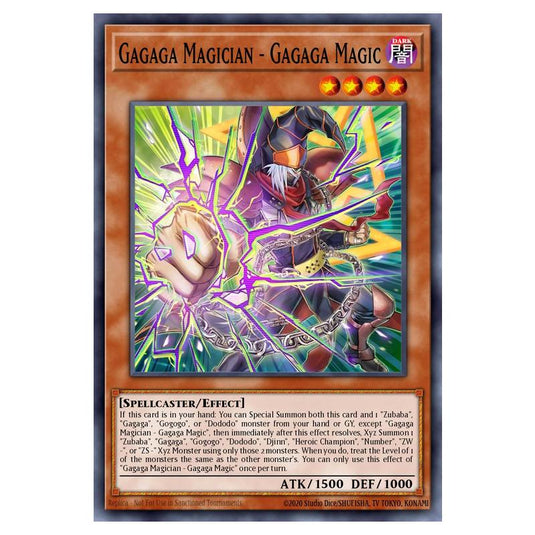 Gagaga Magician - Gagaga Magic MAMO-EN011-UR card from the Yu-Gi-Oh! set Magnificent Monsters