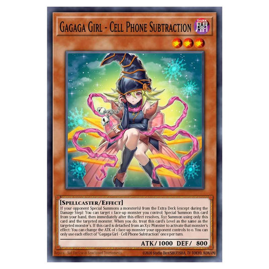 Gagaga Girl - Cell Phone Subtraction MAMO-EN012-UR card from the Yu-Gi-Oh! set Magnificent Monsters