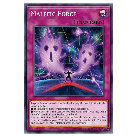 Malefic Force MAMO-EN024-UR card from the Yu-Gi-Oh! set Magnificent Monsters