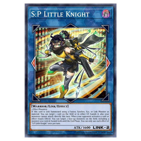 S:P Little Knight MAMO-EN030-STR card from the Yu-Gi-Oh! set Magnificent Monsters
