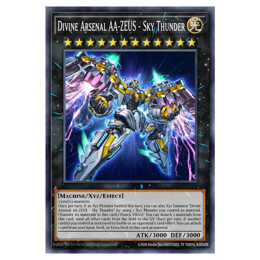 Divine Arsenal AA-ZEUS - Sky Thunder MAMO-EN035-UR card from the Yu-Gi-Oh! set Magnificent Monsters