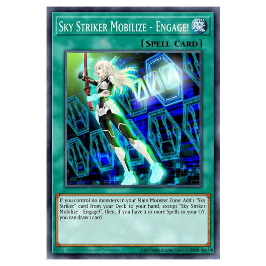 Sky Striker Mobilize - Engage! MAMO-EN039-UR card from the Yu-Gi-Oh! set Magnificent Monsters