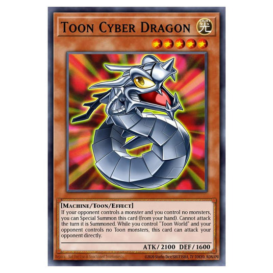 Toon Cyber Dragon MAMO-EN043 card from the Yu-Gi-Oh! set Magnificent Monsters