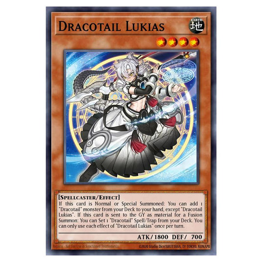 Dracotail Lukias MAMO-EN061 card from the Yu-Gi-Oh! set Magnificent Monsters
