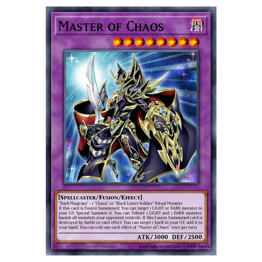 Master of Chaos MAMO-EN073 card from the Yu-Gi-Oh! set Magnificent Monsters