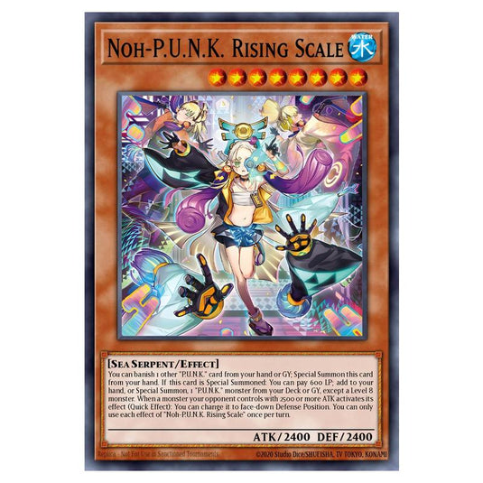 Noh-P.U.N.K. Rising Scale MAMO-EN058 card from the Yu-Gi-Oh! set Magnificent Monsters