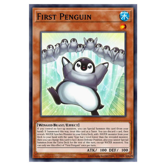 First Penguin MAMO-EN068 card from the Yu-Gi-Oh! set Magnificent Monsters