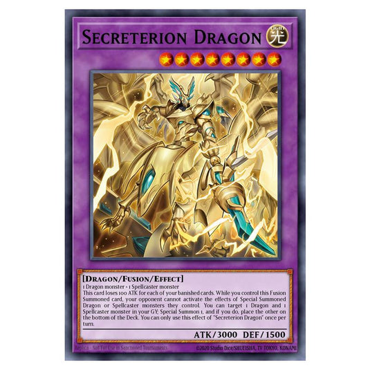 Secreterion Dragon MAMO-EN078 card from the Yu-Gi-Oh! set Magnificent Monsters