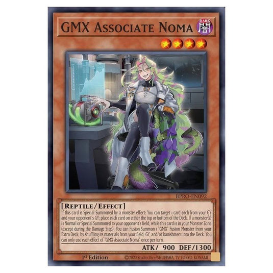 GMX Associate Noma MAMO-EN069 card from the Yu-Gi-Oh! set Magnificent Monsters