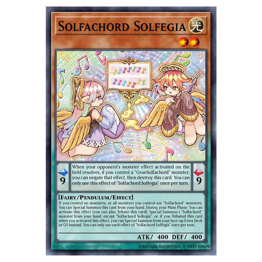 Solfachord Solfegia MAMO-EN065 card from the Yu-Gi-Oh! set Magnificent Monsters