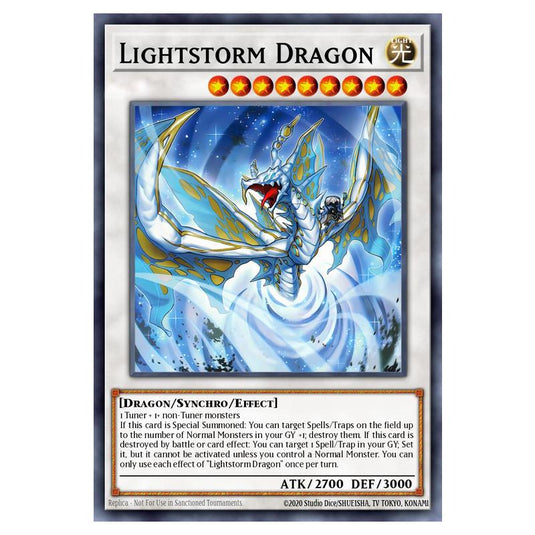 Lightstorm Dragon MAMO-EN082 card from the Yu-Gi-Oh! set Magnificent Monsters