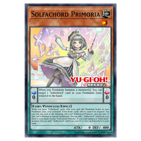 Solfachord Primoa MAMO-EN066 card from the Yu-Gi-Oh! set Magnificent Monsters