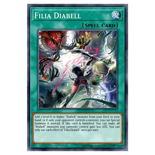 Filia Diabell MAMO-EN100 card from the Yu-Gi-Oh! set Magnificent Monsters