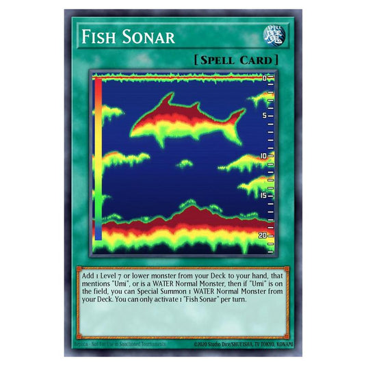 Fish Sonar MAMO-EN095 card from the Yu-Gi-Oh! set Magnificent Monsters