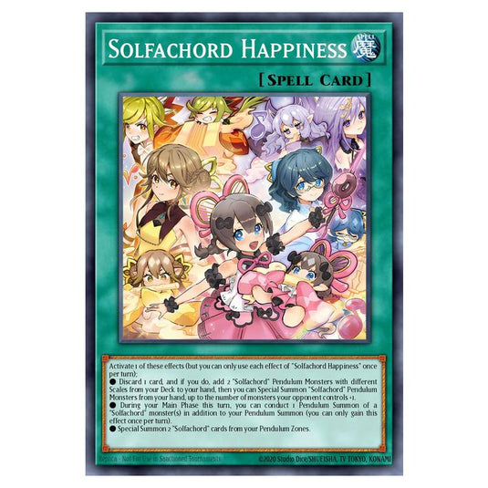 Solfachord Happiness MAMO-EN103 card from the Yu-Gi-Oh! set Magnificent Monsters