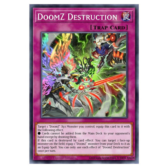 DoomZ Destruction MAMO-EN117 card from the Yu-Gi-Oh! set Magnificent Monsters
