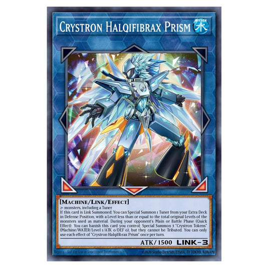 Crystron Halqifibrax Prism MAMO-EN126-STR card from the Yu-Gi-Oh! set Magnificent Monsters