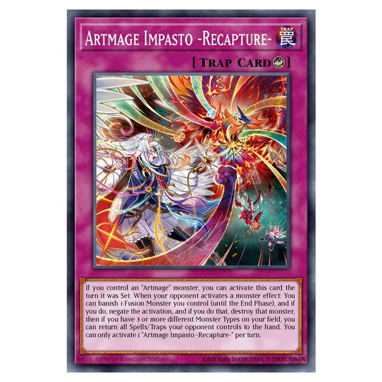 Artmage Impasto -Recapture- MAMO-EN120 card from the Yu-Gi-Oh! set Magnificent Monsters