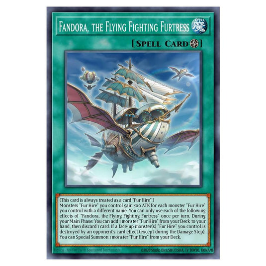 Fandora, the Flying Fighting Furtress MAMO-EN105 card from the Yu-Gi-Oh! set Magnificent Monsters