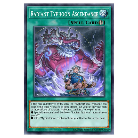 Radiant Typhoon Ascendance MAMO-EN107 card from the Yu-Gi-Oh! set Magnificent Monsters
